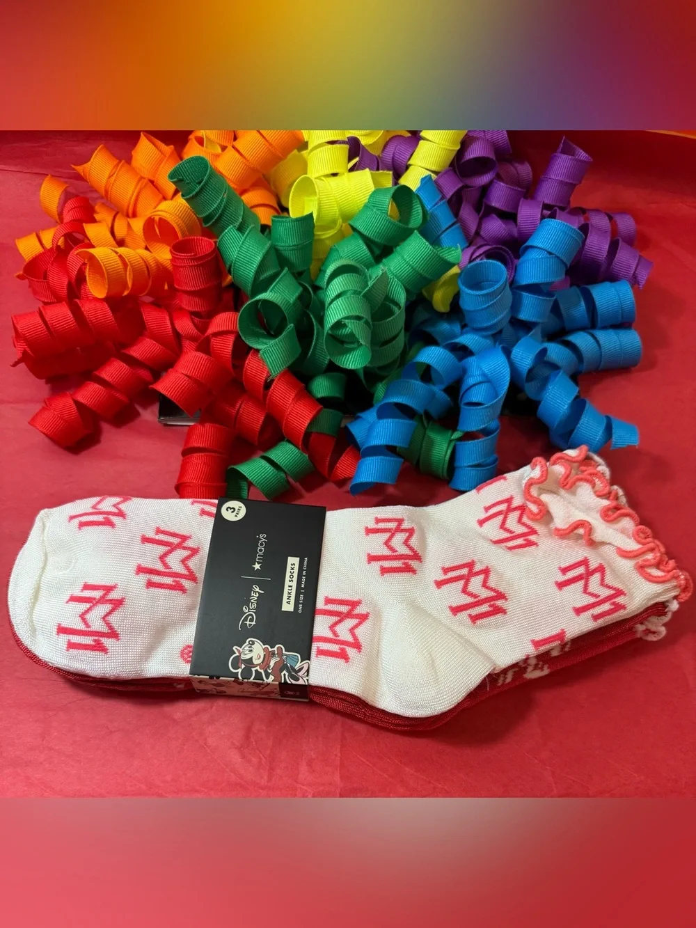 Disney | Macy's Women's Minnie Mouse 3-Pair Fashion Sock Gift Set